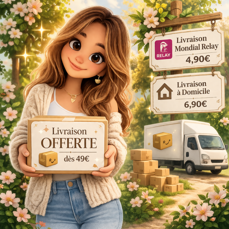 Livraison offerte sur la boutique en ligne Câlinéa Shop – décoration, mode, beauté, accessoires maison et animaux